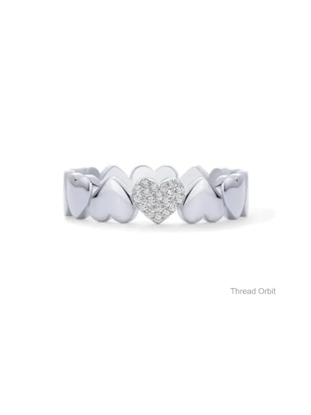 14K Gold Plated Heart Stackable Rings for Women Love Valentines Statement